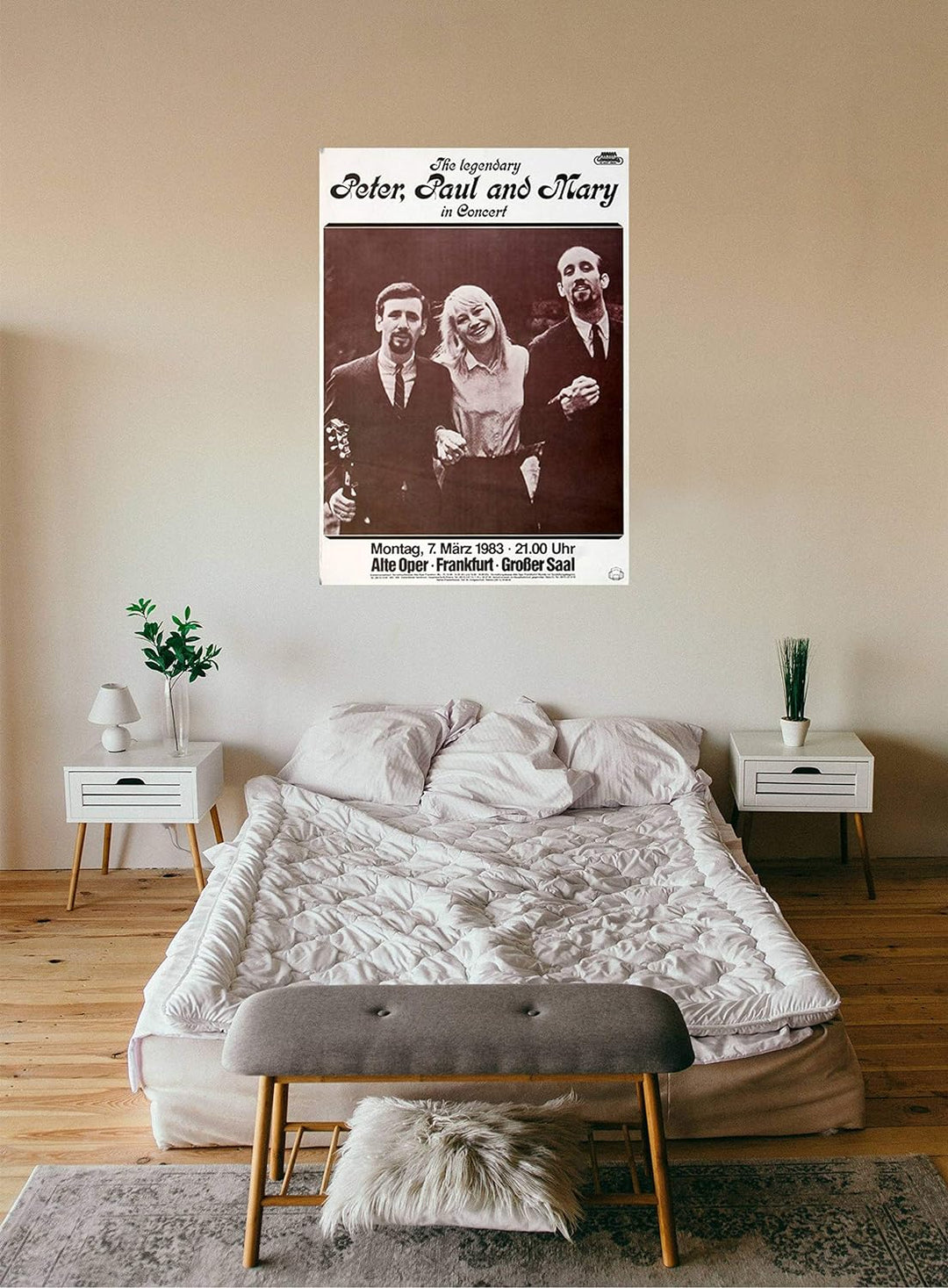 Peter, Paul and Mary - Such is Love, Frankfurt 1983 » Konzertplakat/Premium Poster | Live Konzert Ve