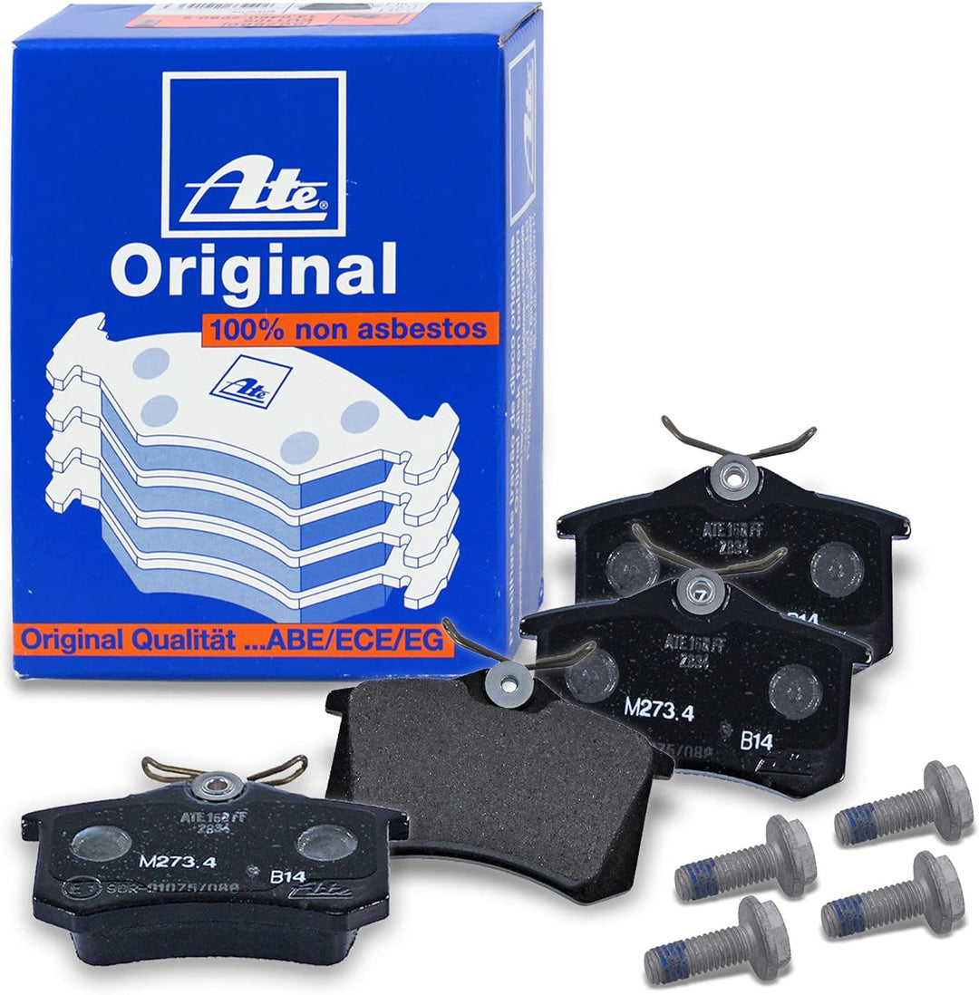 ATE Bremsenset inkl Bremsscheiben Vorne Ø 280 mm Belüftet + Hinten Ø 253 mm Voll und Bremsbeläge Vor