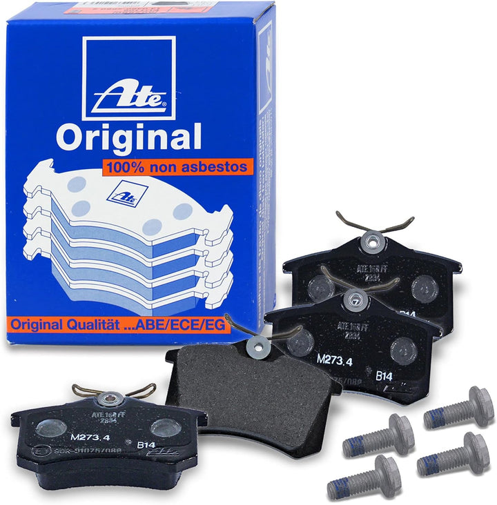ATE Bremsenset inkl Bremsscheiben Vorne Ø 280 mm Belüftet + Hinten Ø 253 mm Voll und Bremsbeläge Vor