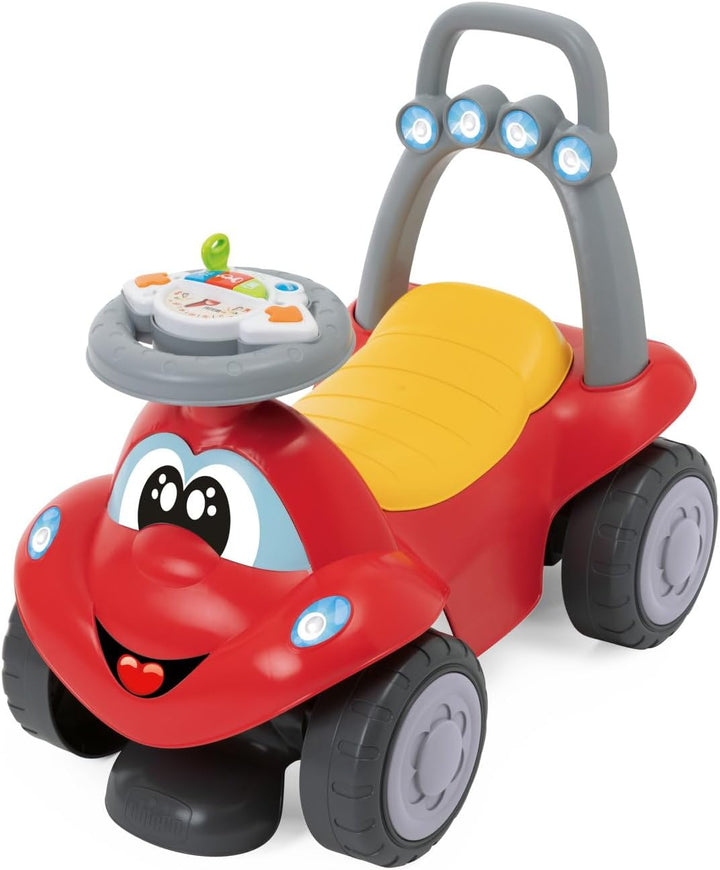 Chicco Ride-Along Billy Quattro, Mitfahrendes Kinderauto, 4in1 Spielmodi, Schaukelfunktion, erste Sc
