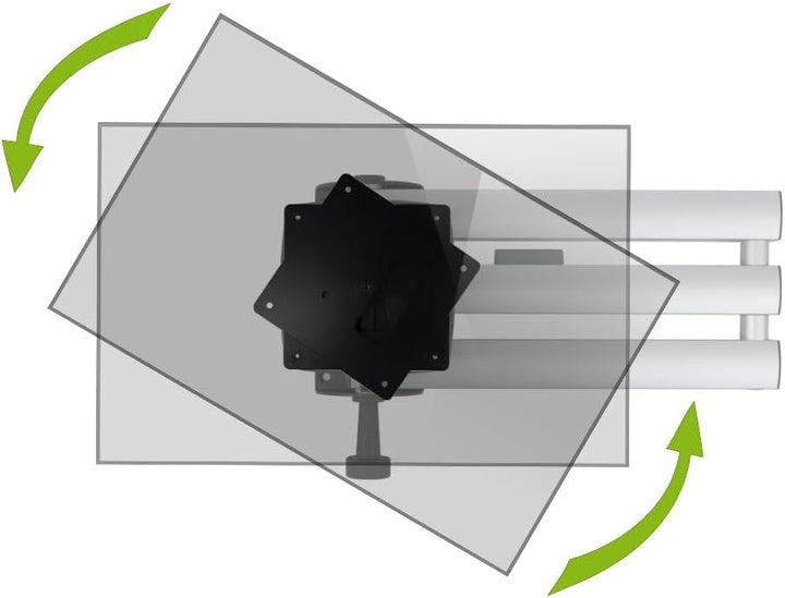 MPH001 Pivot 90 Grad drehbare Adapterplatte VESA 100x100 mm