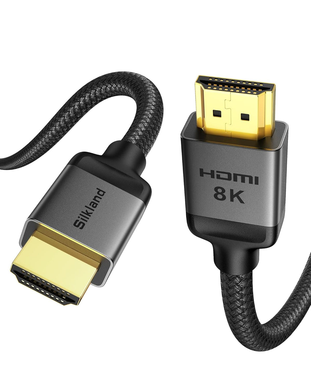 Silkland 10K 8K HDMI 2.1 Kabel 15m, HDMI Kabel 4K@144Hz/120Hz 8K@60Hz,eARC, HDR10, Dolby Atmos, 48Gb