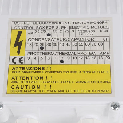 Pumpe Control Box in Thermoschutzschalter Controller, ABS, Kupfer Suction Pump Controller, für Deep