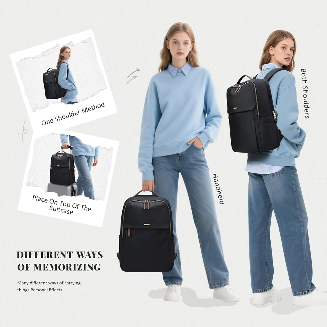 GOLF SUPAGS Laptop Rucksack Damen für 15,6 Zoll Arbeitsrucksack Anti Diebstahl Casual Daypack für Ar