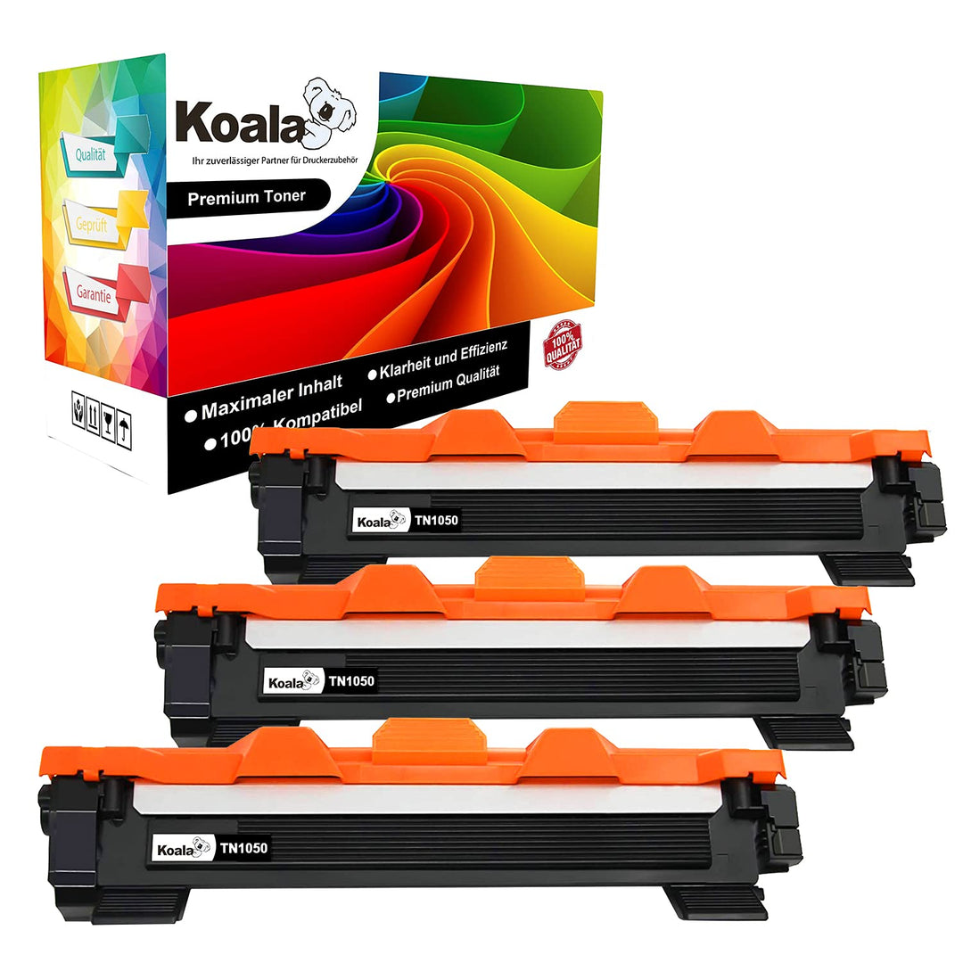 Koala Kompatibel Tonerkartusche Ersatz für Brother TN1050 TN-1050 Combo Pack für HL-1110 HL-1212W DC