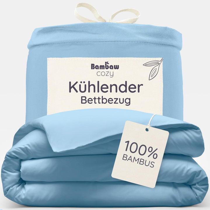 Bambaw Bambus Deckenbezug 155x220 cm, Anti Schwitz Bettwäsche für den Sommer, 100% Bambus Bettdecken