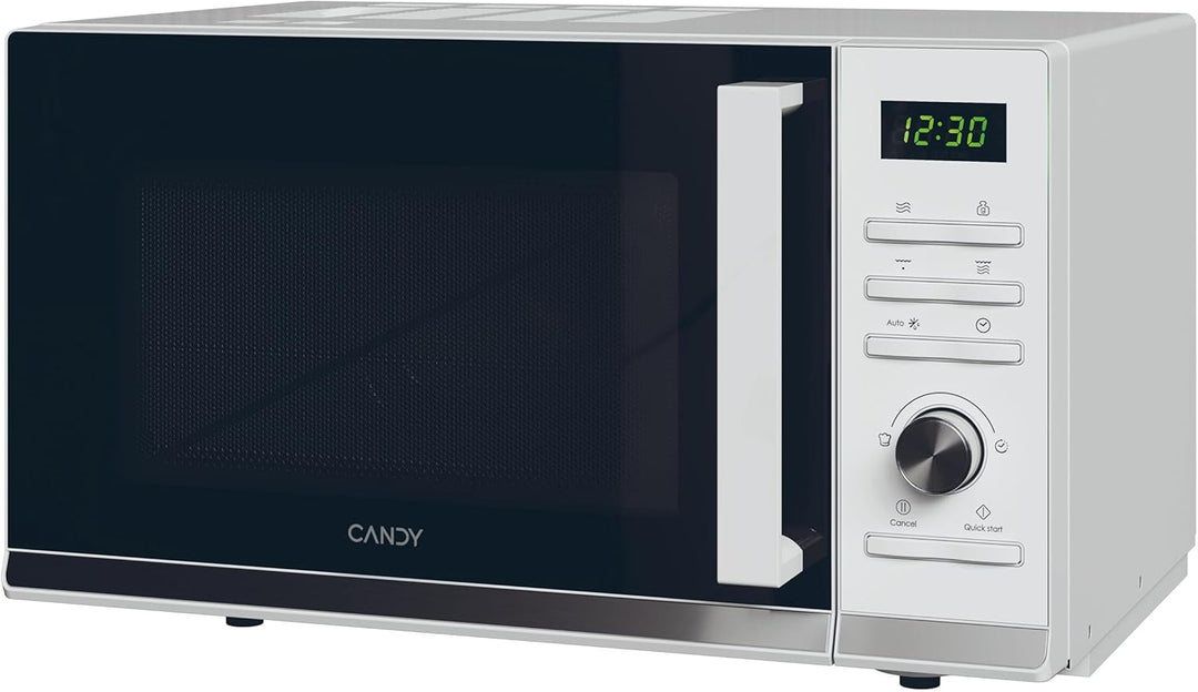 Candy CMGA25TNDW Mikrowelle mit Grill, 25 l, 900 W-1000 W, 11 Leistungsstufen, Drehregler und Knöpfe