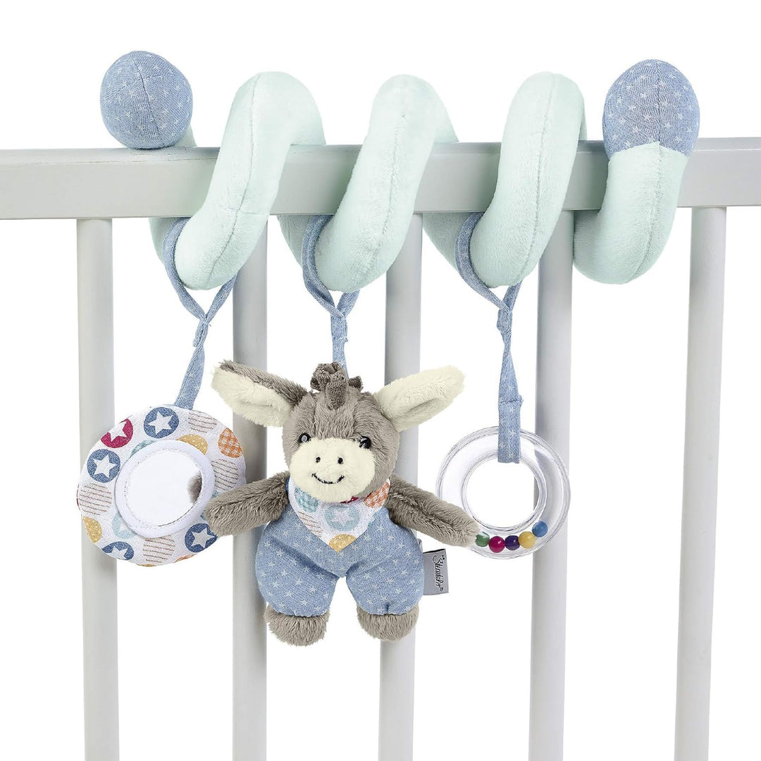 Sterntaler 6612000 Spielzeugspirale, Esel Emmi, Inklusive Rassel, Alter: Für Babys ab der Geburt, Me
