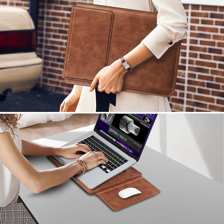 Fintie 15-16 Zoll Laptop Tasche mit Ständer Kompatibel mit MacBook Air 15.3 2024 2023 (A3114 A2941),