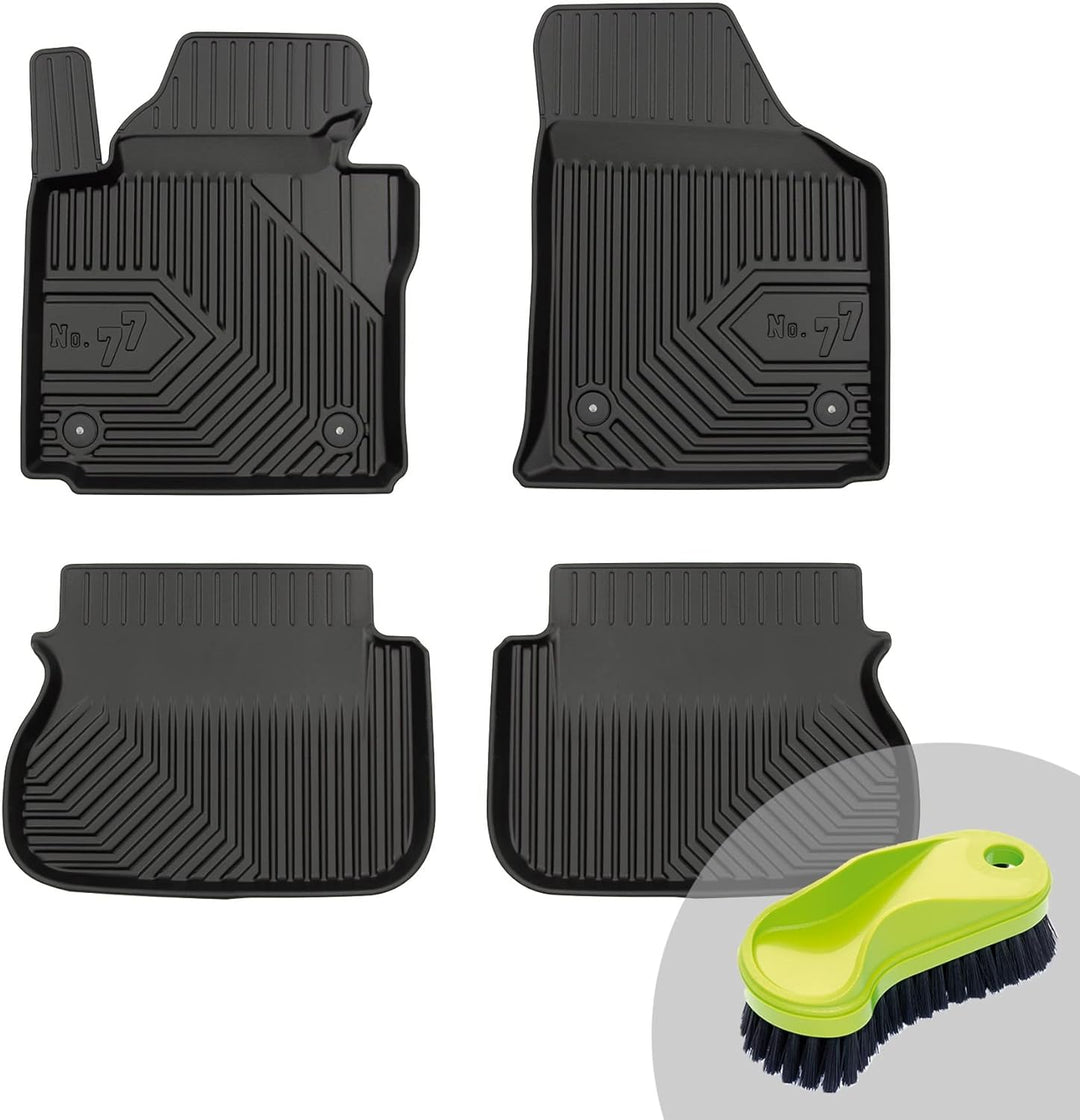 FROGUM No.77 Gummimatten Ganzjahresset von Auto Fussmatten Autofussmatten für Volkswagen Caddy III 2