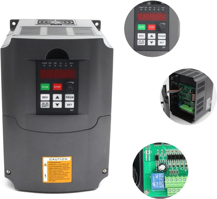 RATTMMOTOR 2.2KW 220V Variable Frequenzantrieb VFD-Wechselrichter 3 Phasen 2200W Frequenzumrichter C