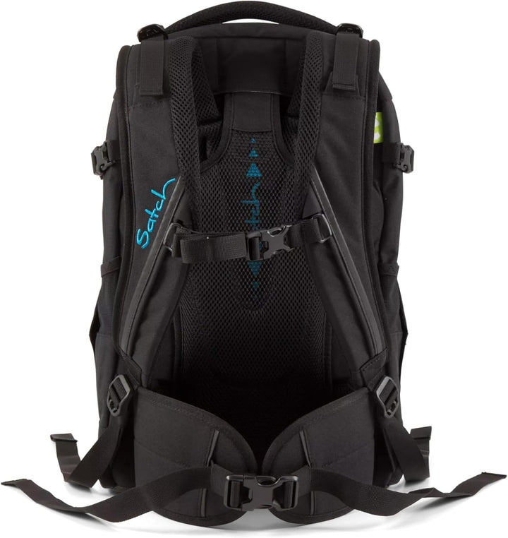 Satch Pack ab 5. Klasse ergonomisch 30L Stauraum standfest Organisationstalent 45 cm Black Bounce, 4