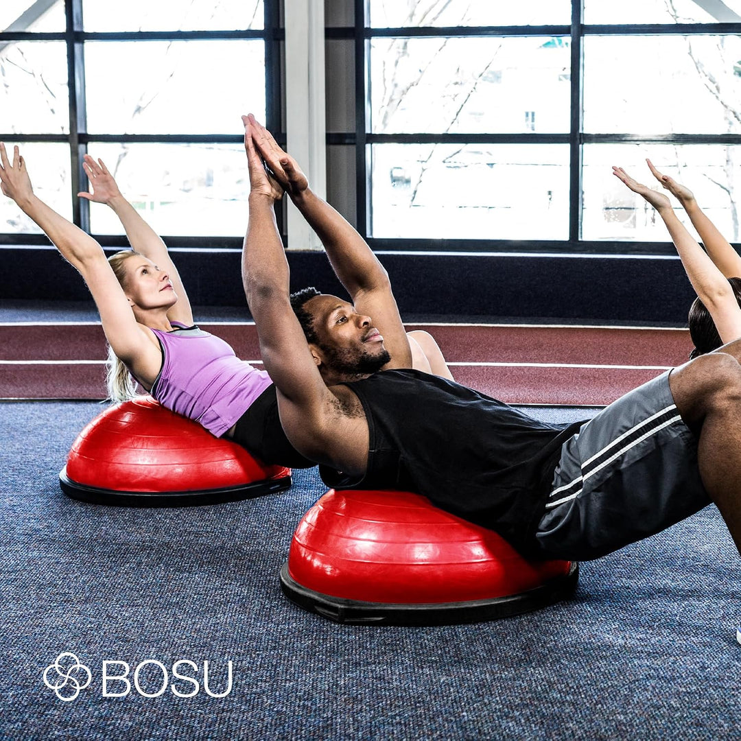 Bosu, Home Gym Equipment, The Original Balance Trainer, 66 cm Durchmesser rot / schwarz, rot / schwa
