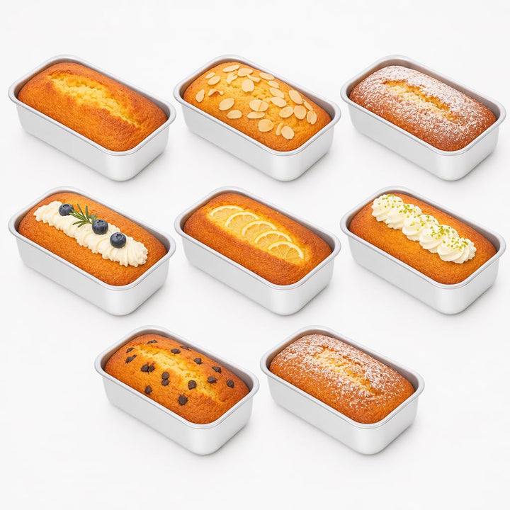 PACKOVE Küchenwaren 8 Stück Toaster- Cupcake-Pfanne Eierkuchenform Brotbackform Mini-Kastenform Hack