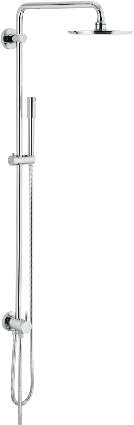 GROHE Rainshower 210 - Duschsystem mit Umstellung (Wandmontage, Antikalk-System, langlebige Oberfläc