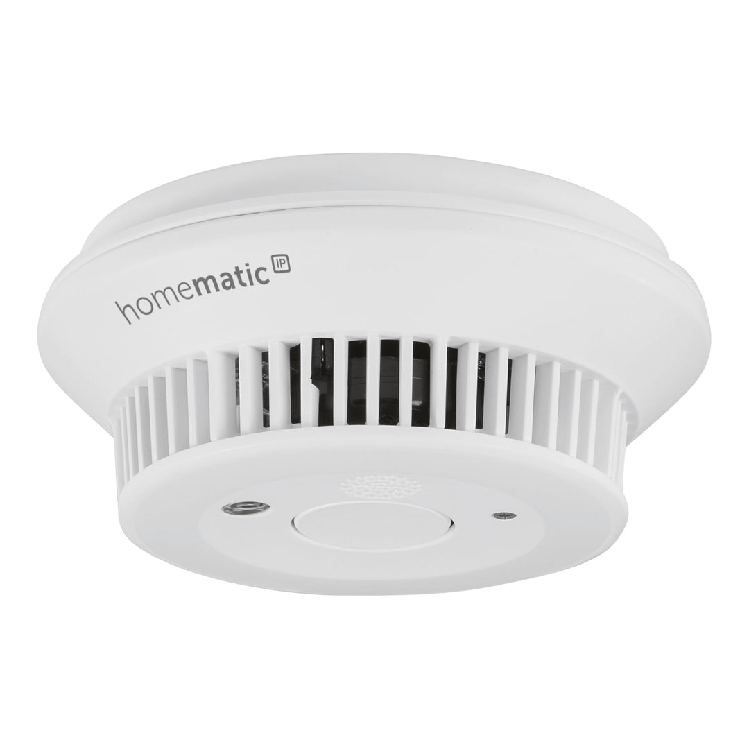 Homematic IP Smart Home Rauchwarnmelder mit Q-Label, Rauchmelder alarmiert lokal über die Sirene und