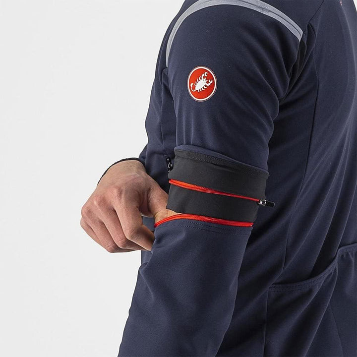 CASTELLI Herren Perfetto Ros 2 Convertible Jac Jacket XXL Belgisches Blau/Silbergrau, XXL Belgisches