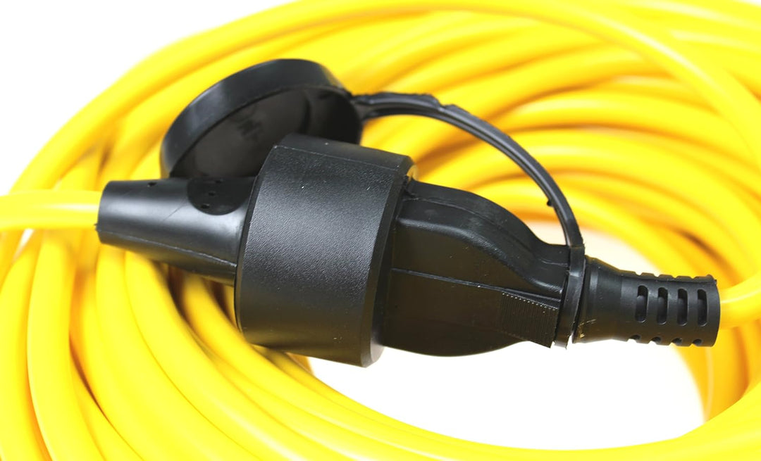 as - Schwabe Verlängerungsleitung 25m, Schutzkontaktstecker u. Schutzkontaktkupplung mit Spritzschut