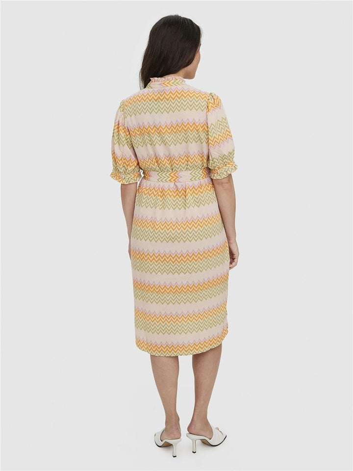 VERO MODA Female Kleid Umstands-Kleid S Orange / Sunburst, S Orange / Sunburst