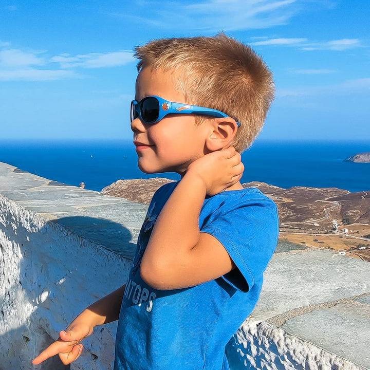 ActiveSol Grüffelo Kinder Sonnenbrille - Mädchen & Jungen - polarisiert, 2-6 Jahre Blau | Fuchsspies
