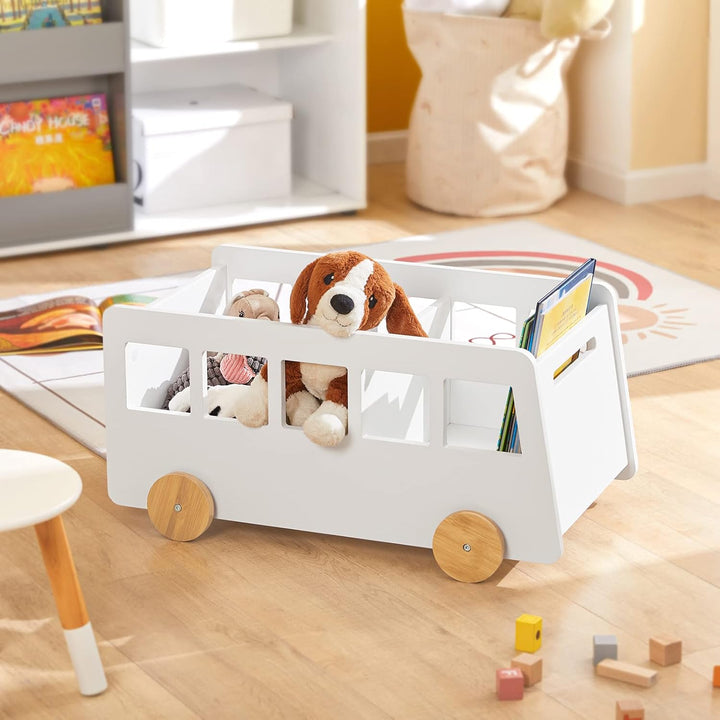 SoBuy KMB41-W Kinderregal Aufbewahrungsregal für Kinder Bücherständer Spielzeugregal Bücherregal Kin