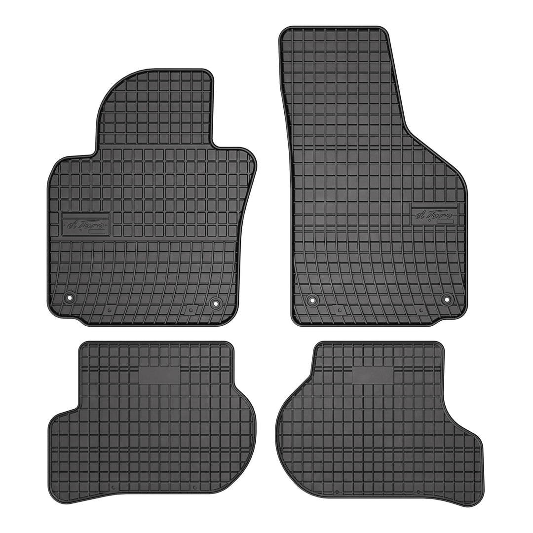FROGUM EL Toro Gummimatten Ganzjähriges-Set von Autofussmatte Auto Fussmatten für SEAT Leon II, für