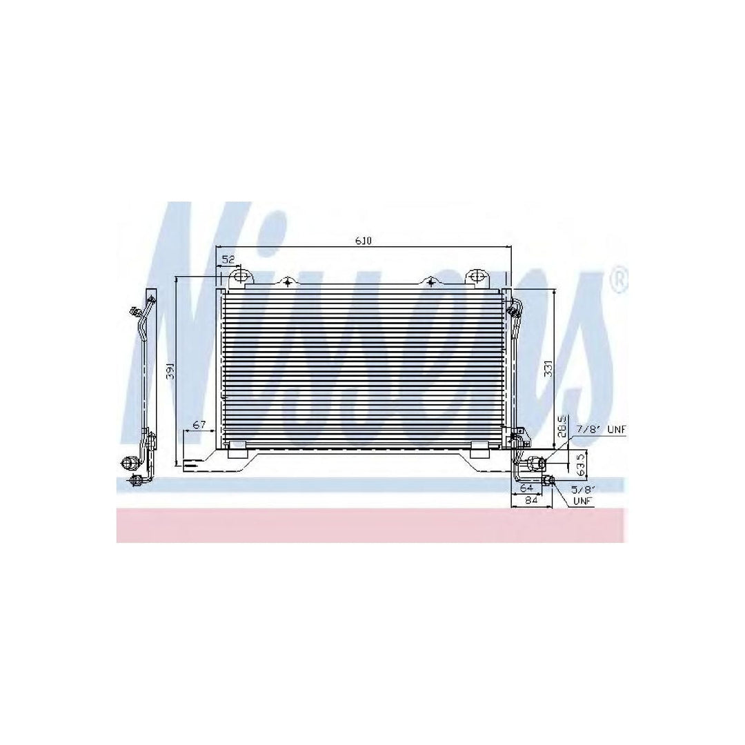 Nissens 94425 Kondensator, Klimaanlage