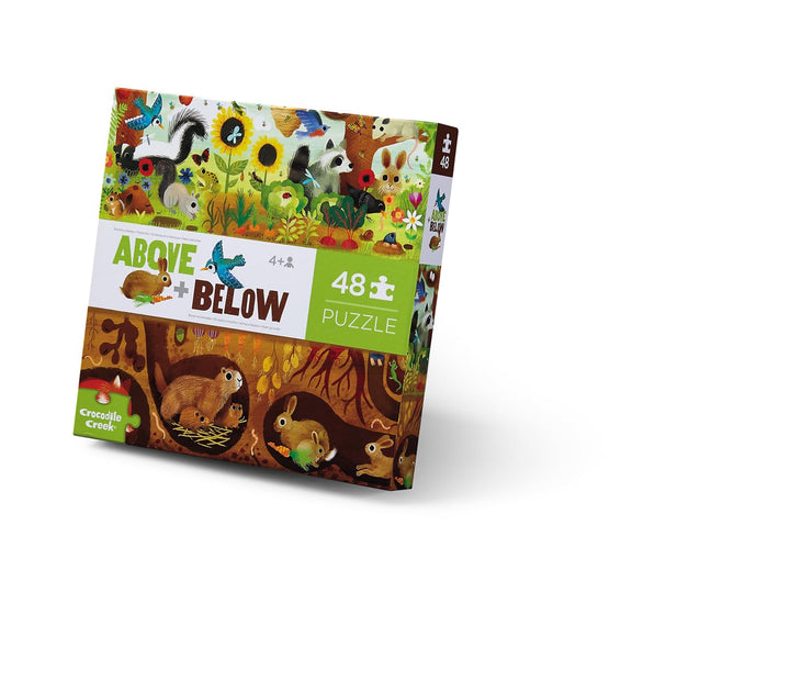 Bertoy 3876002 Classic Above and Below Boxed Puzzles, Backyard, 48 Teile