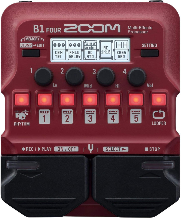 Zoom B1 FOUR Effektpedal Single, Single