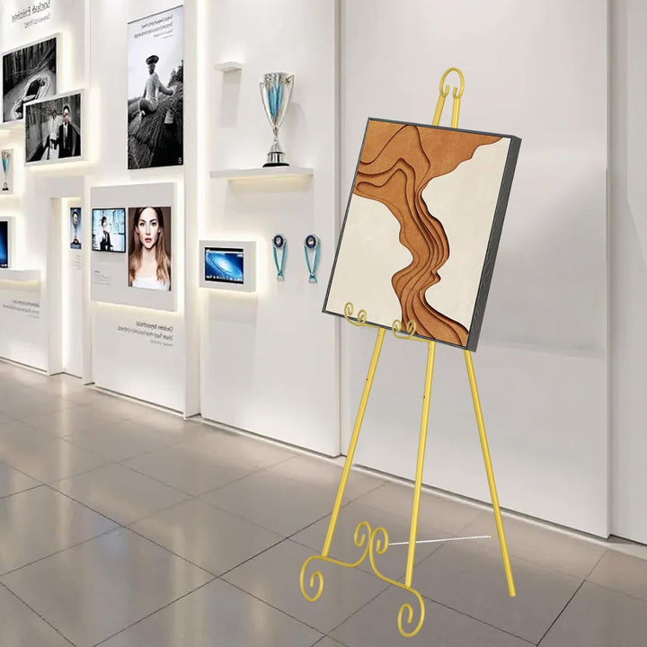 Metall Poster Staffelei,Künstler Staffelei Stand,Verstellbares Stativ Tisch Kunst Leinwand Malerei D