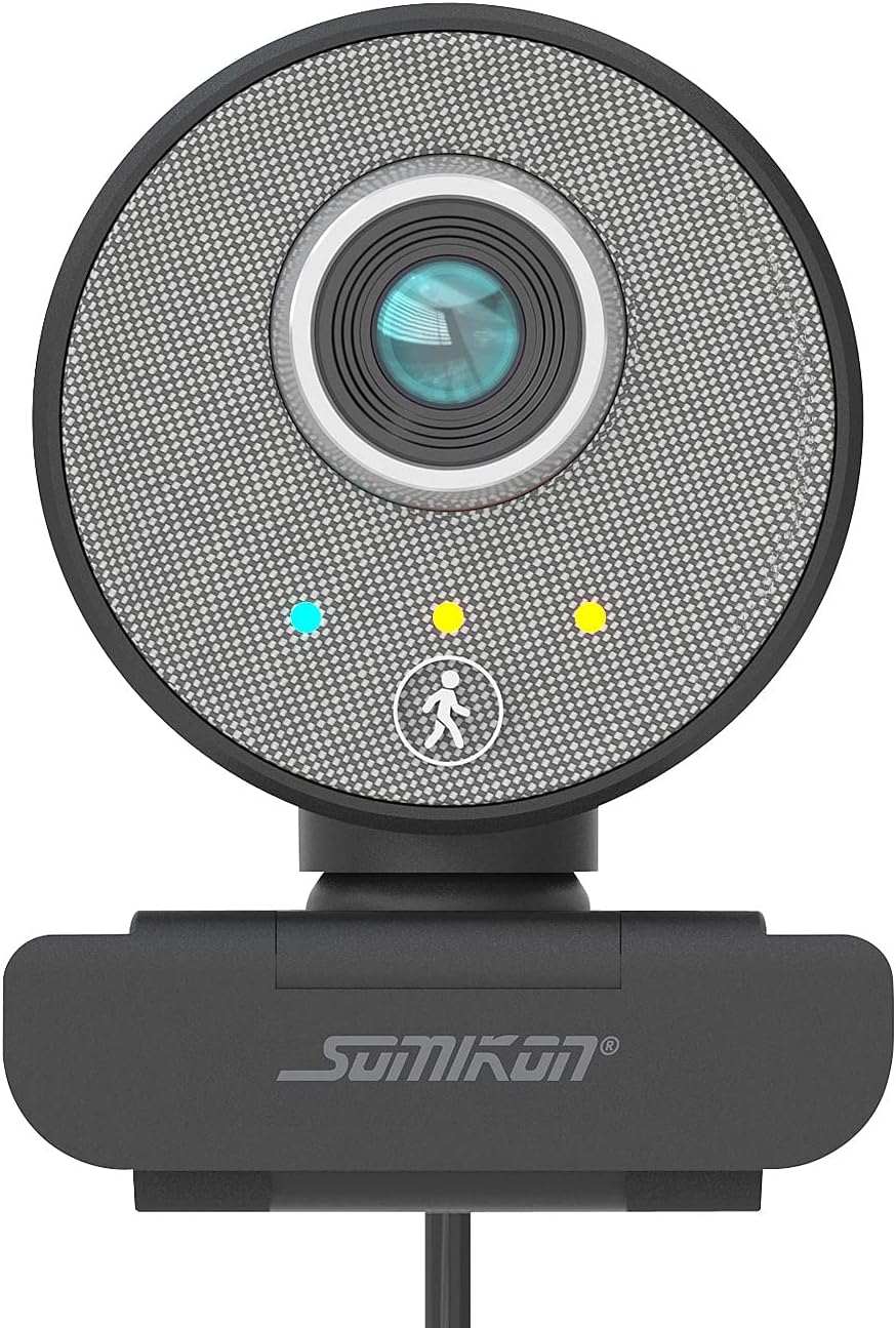 Somikon USB Camera: Autotracking-USB-Webcam mit Full HD, Super-WDR, 120°, Stereo-Mikrofon (PC Cam, P