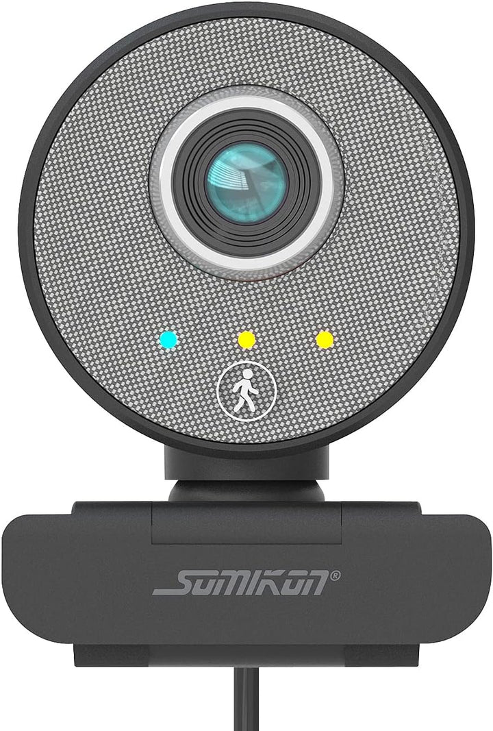 Somikon USB Camera: Autotracking-USB-Webcam mit Full HD, Super-WDR, 120°, Stereo-Mikrofon (PC Cam, P