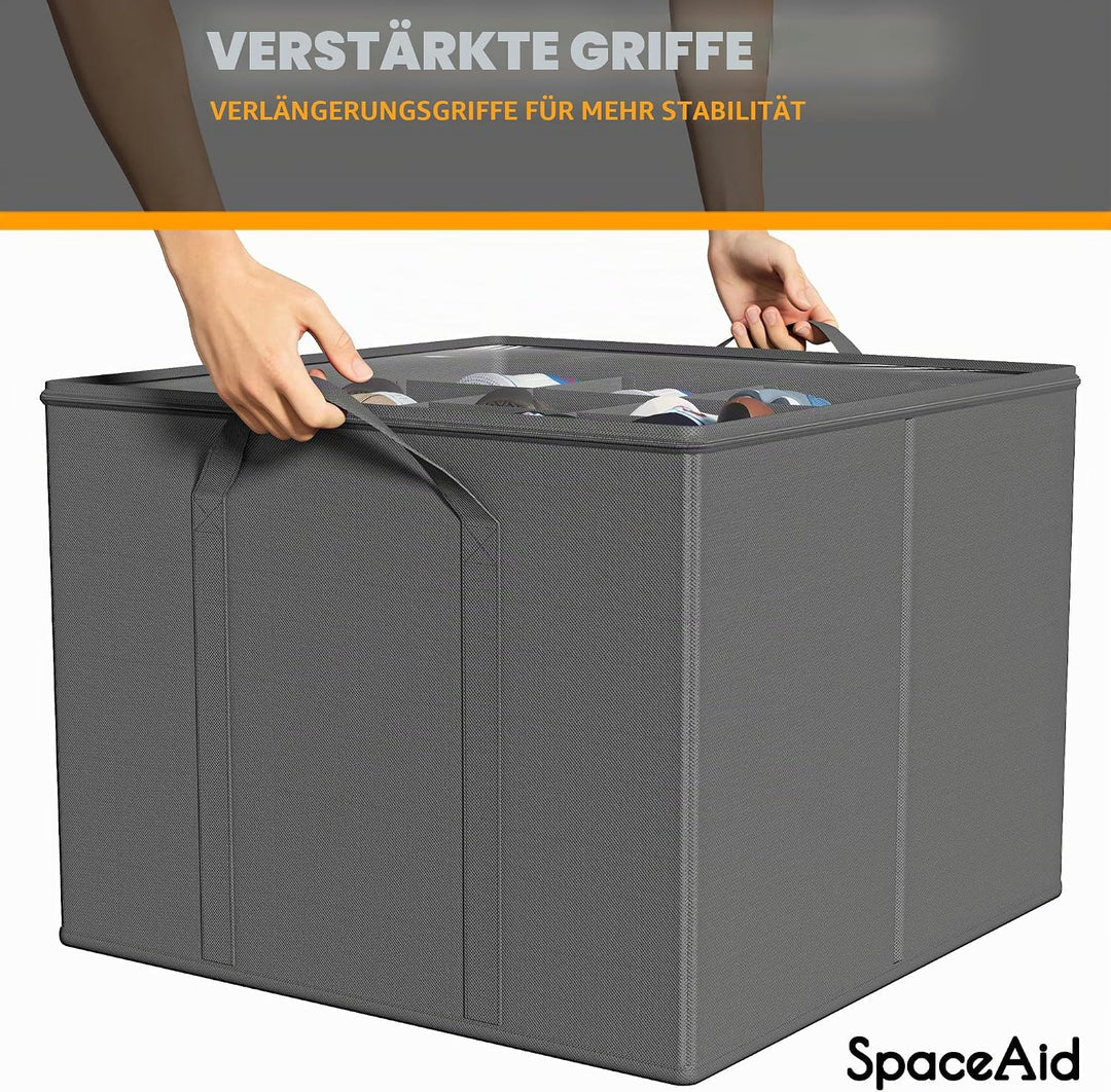 SpaceAid Schuh-Organizer für Schrank, faltbare Schuhaufbewahrungsbehälter, Körbe, Boxen mit verstell
