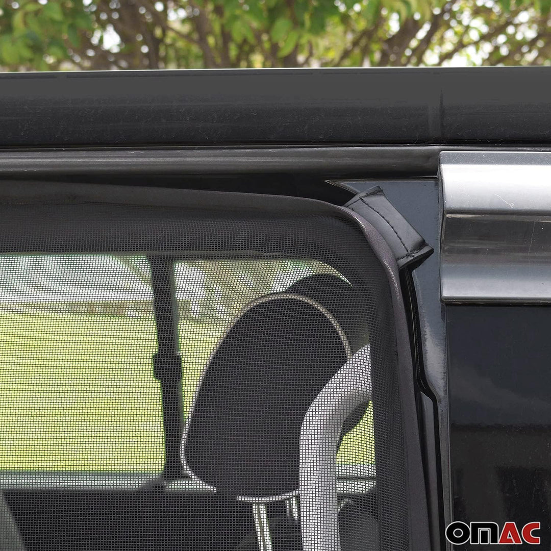 OMAC Moskitonetz Magnetisch Seitentür kompatibel mit Peugeot Expert Traveller 2017-2024 Schwarz / Mo