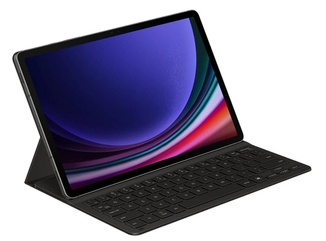 Samsung Book Cover Keyboard Slim Tablet Tasche mit Tastatur für Galaxy Tab S9 | S9 FE | S10 FE Schwa
