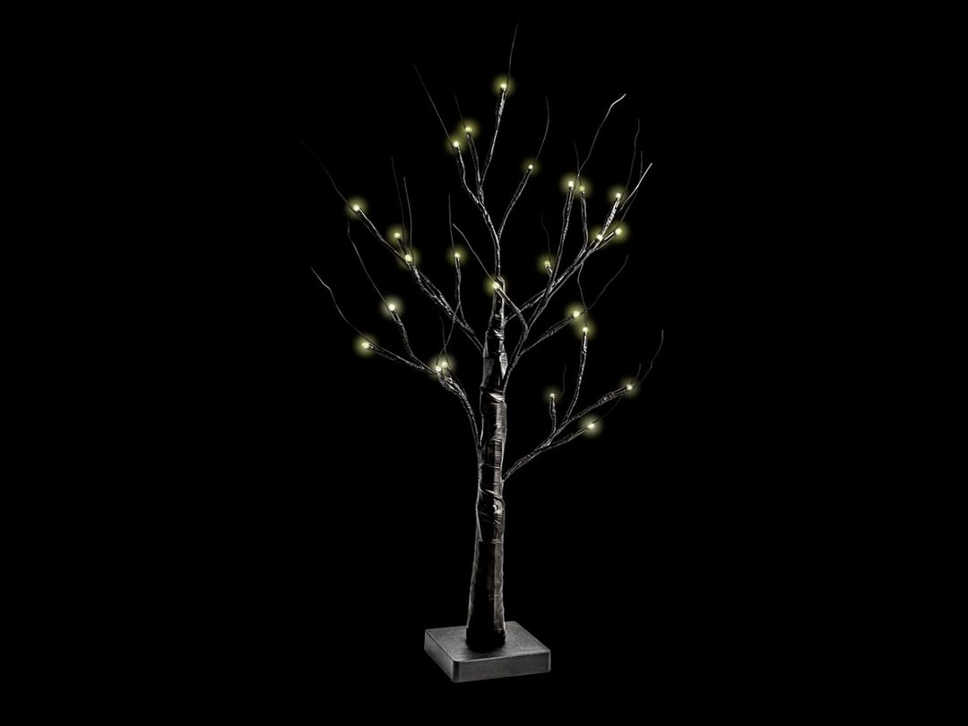 H&h albero led nero cm 60 24 schwarze LEDs, 24 schwarze LEDs