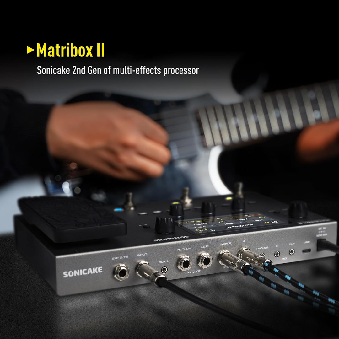 SONICAKE Gitarren Effektpedal Multi-Effekte Prozessor mit Expression Pedal Gitarren Bass Amp Modelin