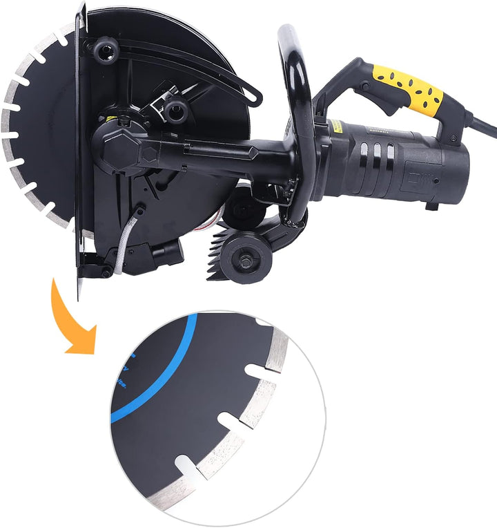 3200W Schlitzmaschine, 220V Elektrisch Betonschneider Trennschleifer Fugenschneider, Mauernutfräse S
