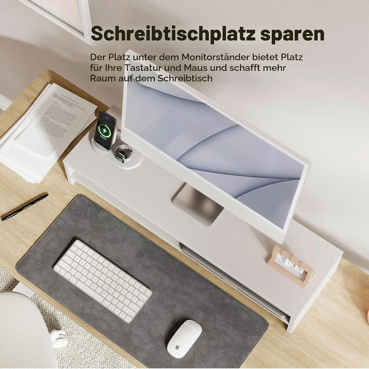 Fenge Dual Monitorständer Riser 2 Etagen Bildschirmständer für Computer PC Laptop Drucker TV, Schrei