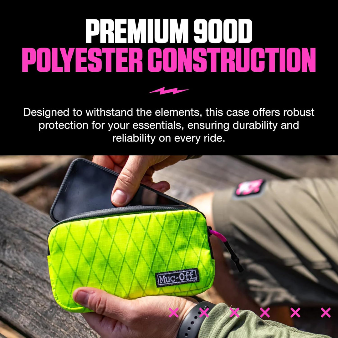 Muc-Off Essentials Wasserfeste Tasche – Robustes Neon 900D Polyester - Wasserabweisende Fahrradtasch