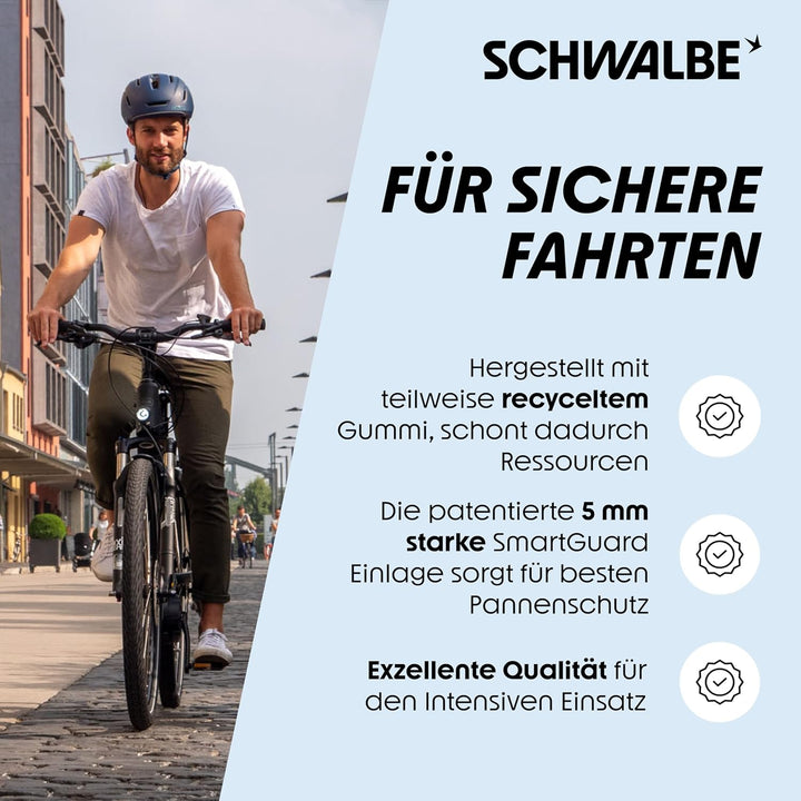 Schwalbe Art: Uni Marathon Plus steif Fahrradreifen 28 x 1.75 Zoll Schwarz, 28 x 1.75 Zoll Schwarz