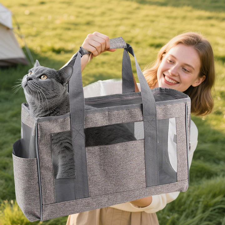 PETCUTE Hundetasche,Airline Genehmigt Transporttasche für Hunde, Transporttasche für Haustiere mit S