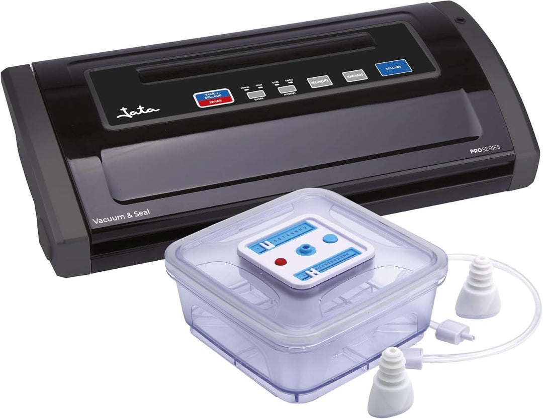 Jata EV1026 Verpackungsmaschine/Versiegelung, Edelstahl, Negro