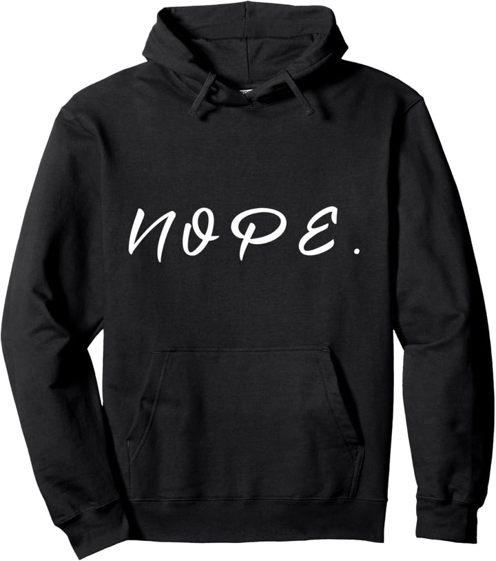 Nein, einfach, minimalistisch, nicht negativ Pullover Hoodie