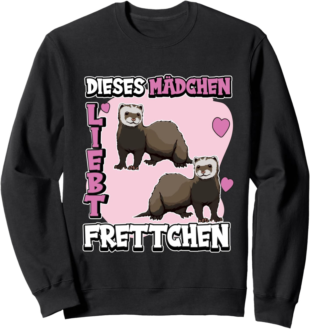 Kinder Frettchen Sachen Dieses Mädchen liebt Frettchen Sweatshirt