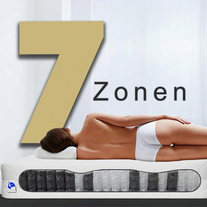 TULENA NOX Taschenfederkern Matratze 80x200 Federkernmatratze H3 + H4 Basic 18cm hoch| Probeschlafen
