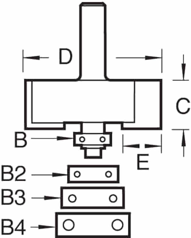 Trend Professioneller Kugelgelagerter Falzfräser, 8 mm Schaft, 35 mm Schnittdurchmesser, 12.7 mm Sch