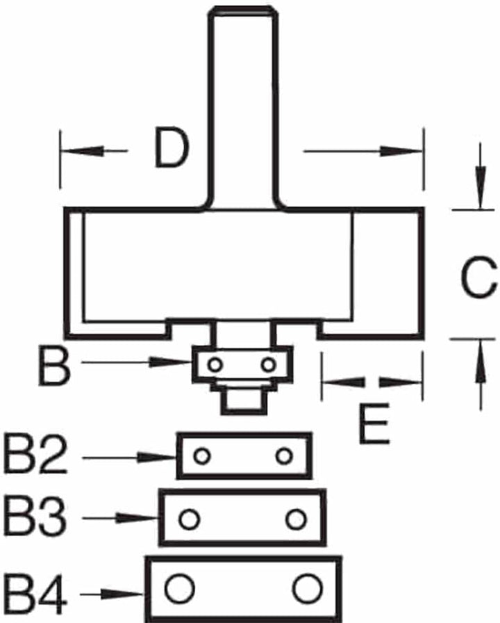 Trend Professioneller Kugelgelagerter Falzfräser, 8 mm Schaft, 35 mm Schnittdurchmesser, 12.7 mm Sch