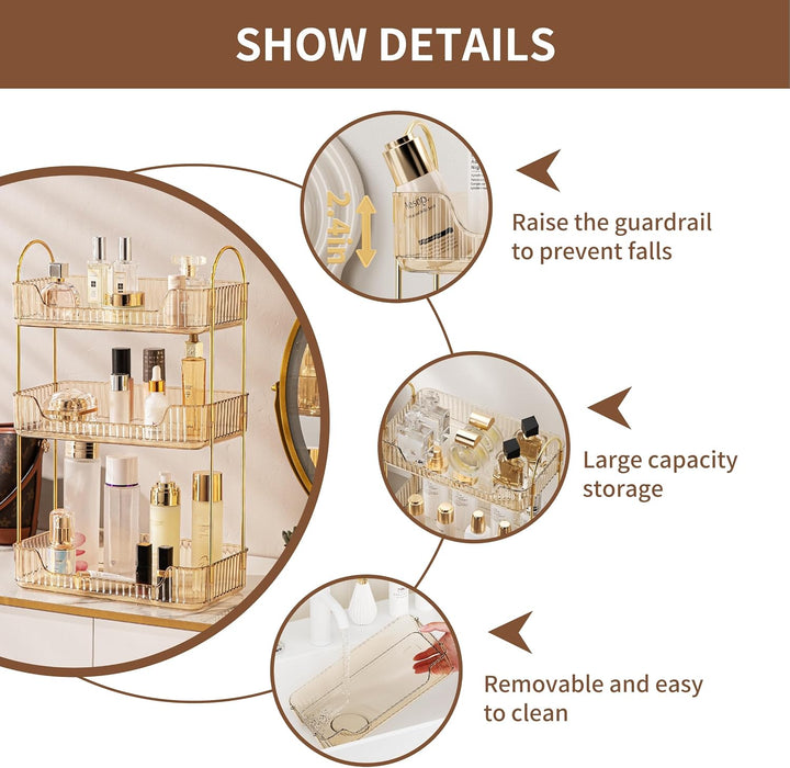 CESTATIVO Make up Organizer, Kosmetik Organizer, Beauty Organizer, Hautpflege Organizer für Badezimm