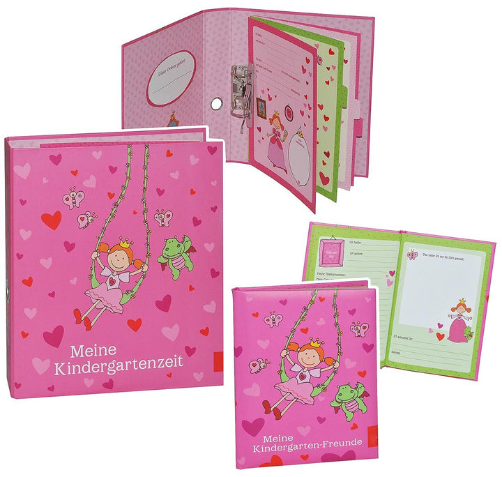 2 TLG. Set: Ringbuch/Sammelordner Meine Kindergartenzeit Album + Freundebuch - Kindergarten/Dokument